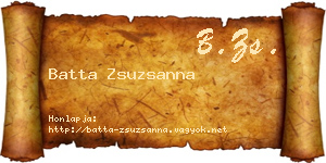 Batta Zsuzsanna névjegykártya